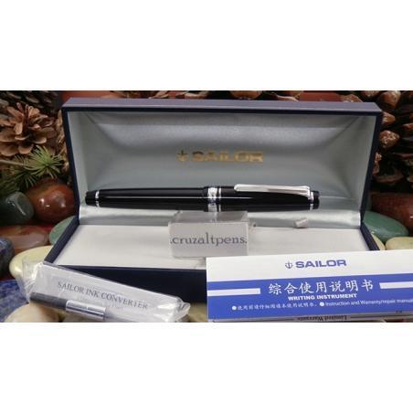 Pluma Estilográfica Sailor Professional Gear Slim Black RT