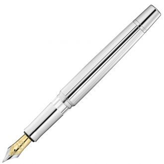 Pluma Estilográfica Waldmann Manager Silver 18k