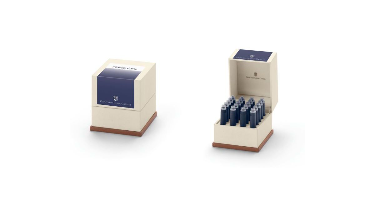 Caja 20 Cartuchos Graf Von Faber Castell Midnight Blue