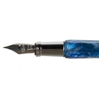 Pluma Estilográfica Conklin Nozac Pistom Blue Ohio