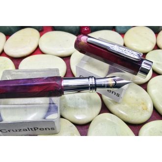 Pluma Estilográfica Conklin Nozac Piston Todelo Red