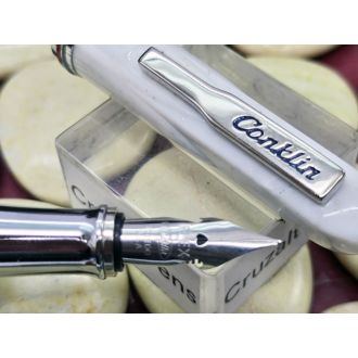 Pluma Estilográfica Conklin Empire Stardust White