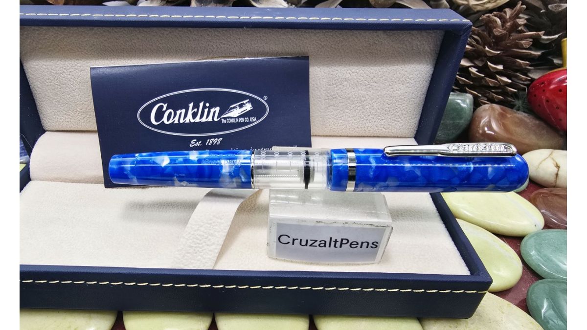 Pluma Estilográfica Conklin Heritage Word Gauge Blue