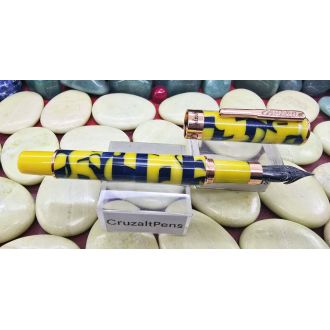 Pluma Conklin Stylograph Mosaic Yellowblue