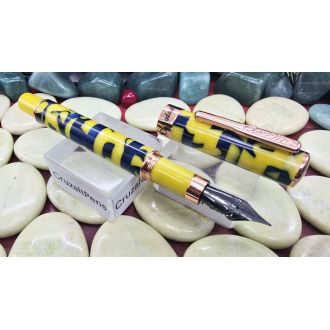 Pluma Conklin Stylograph Mosaic Yellowblue