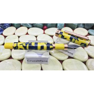 Pluma Conklin Stylograph Mosaic Yellowblue