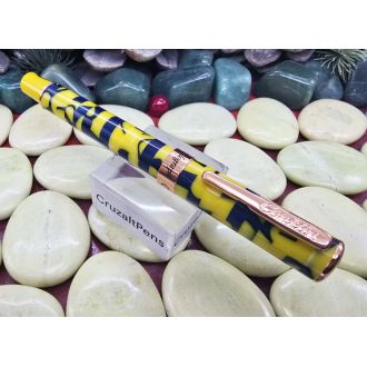 Pluma Conklin Stylograph Mosaic Yellowblue