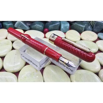 Pluma Conklin Mark Twain Crescent Filler Red