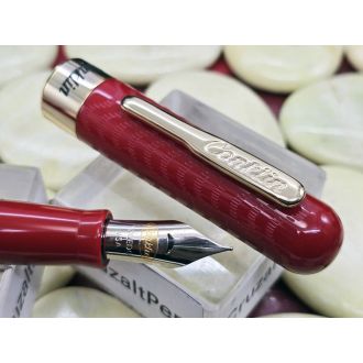 Pluma Conklin Mark Twain Crescent Filler Red