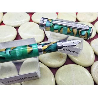 Pluma Estilográfica Conklin Stylograph Mosaic Green/brown