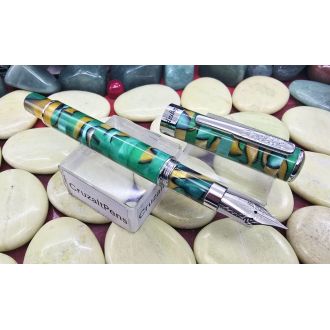 Pluma Estilográfica Conklin Stylograph Mosaic Green/brown